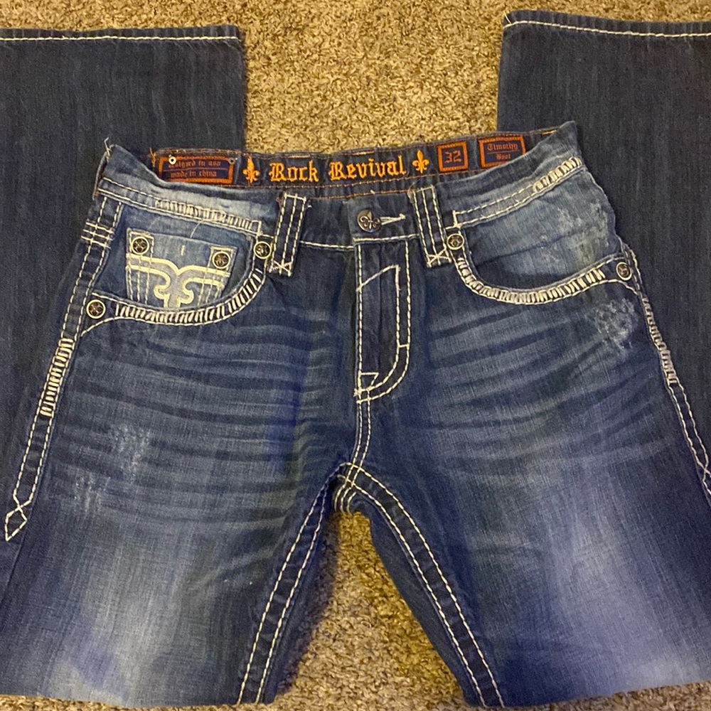 Men's Rock Revival Timothy 32 regular boot cut